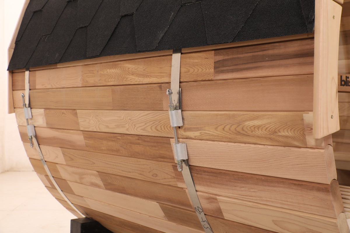 Blisspod Prague | Sauna tonneau extérieur en cèdre rouge | 4 à 6 personnes
