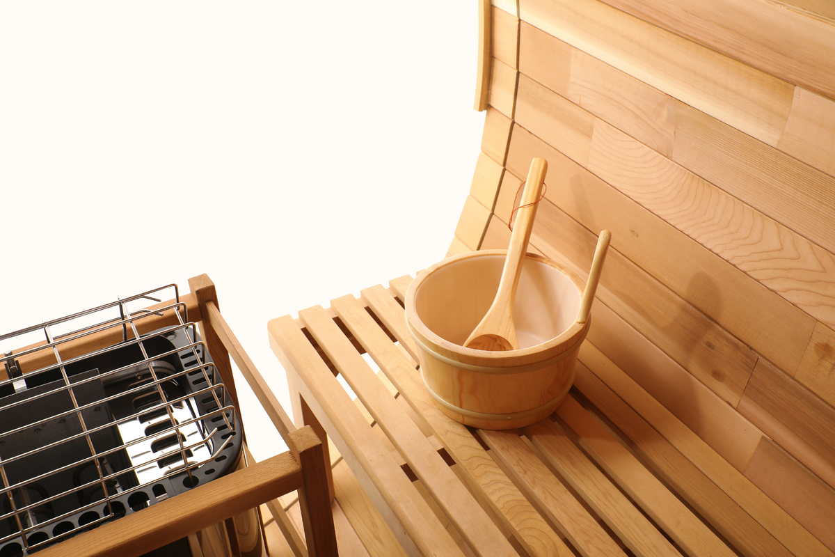Blisspod Prague | Sauna tonneau extérieur en cèdre rouge | 4 à 6 personnes