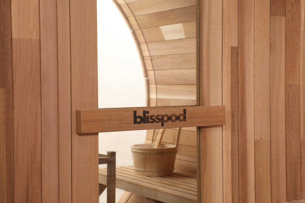Blisspod Prague | Sauna tonneau extérieur en cèdre rouge | 4 à 6 personnes